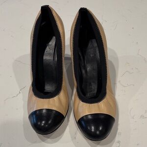 Vaneli Black and Tan Heels